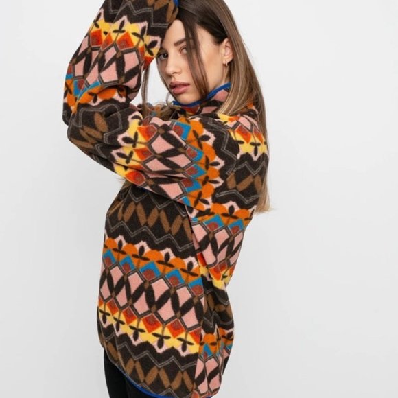 🔥Patagonia Synchilla FLEECE Snap-T Anthos Pink Women’s M Pullover Like New - Picture 2 of 15